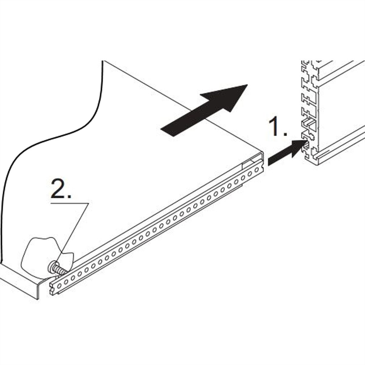 SCHROFF Montageplatte - CHASSISPLATTE 390T