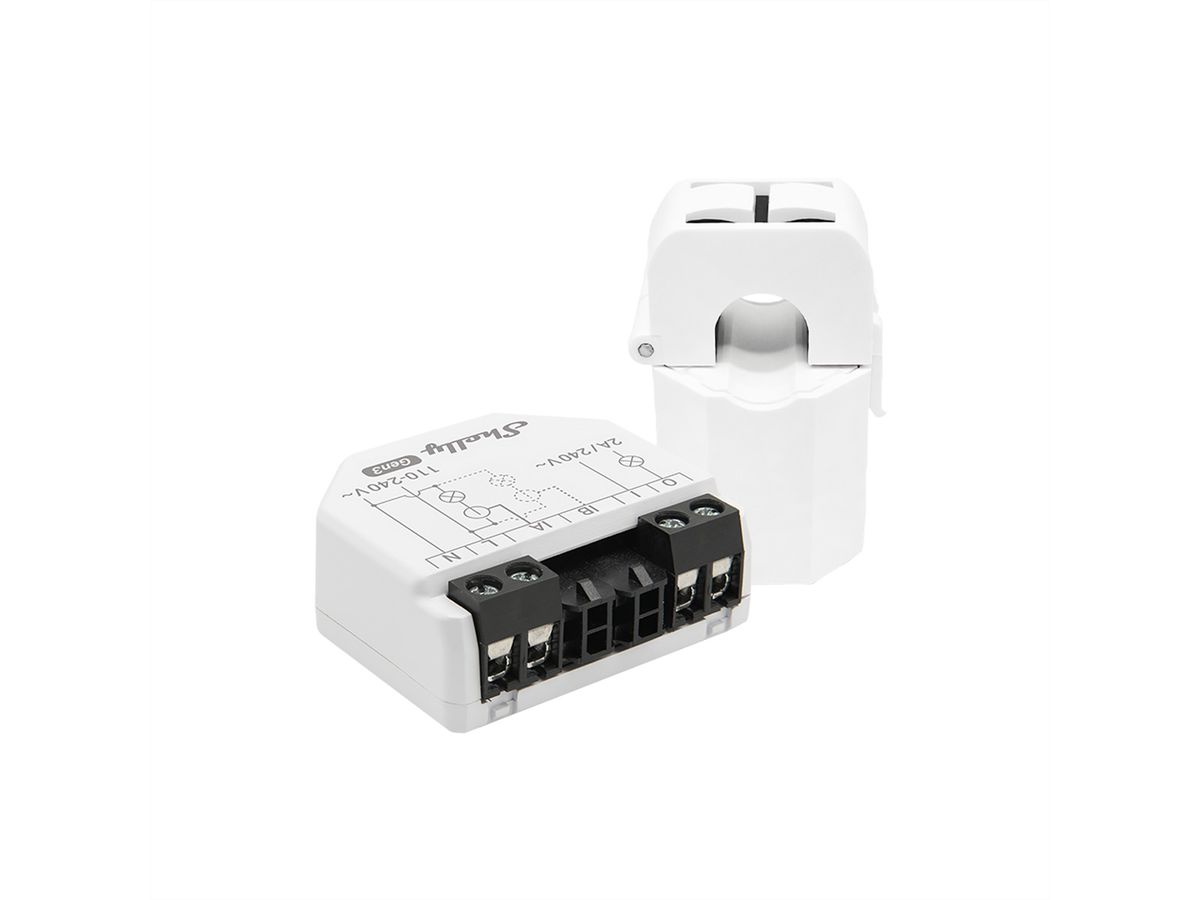 Shelly EM Gen3 WLAN-Leistungsmessgerät, schwarz