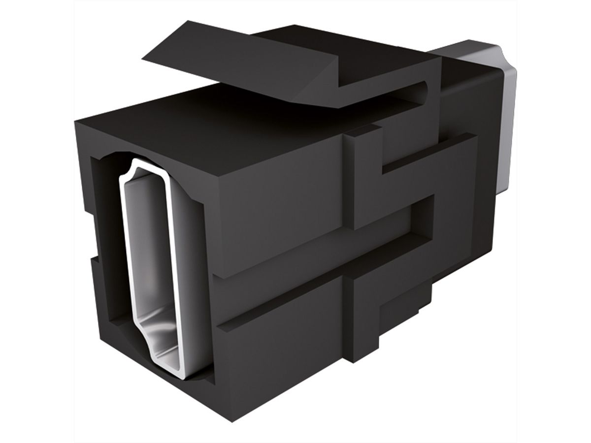 BACHMANN Keystone 4K HDMI 2.0 UHD Kupplung, Buchse-Buchse schwarz