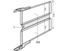 Adaptateur intermédiaire SCHROFF pour assembler plusieurs adaptateurs de test 3 U, 6 U, 340 mm, 470 mm