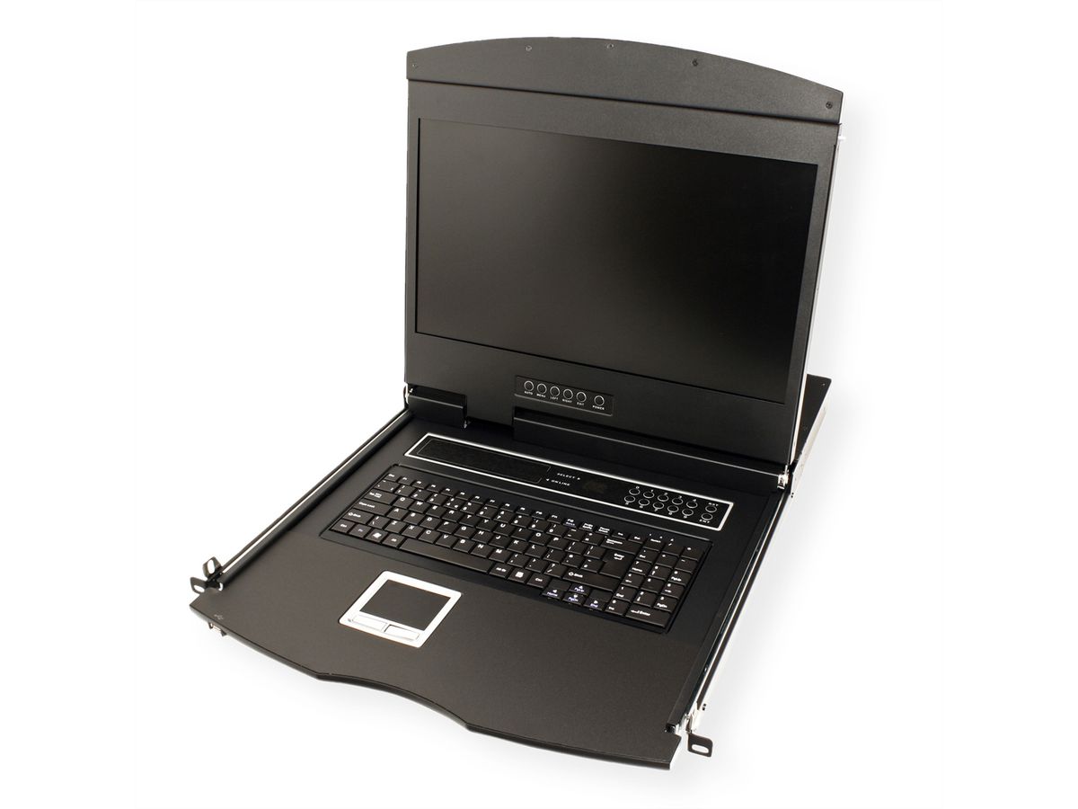 VALUE 19"-KVM-Switch, 8-Port, 48 cm (19") TFT (16:9), VGA, USB, DE-Layout