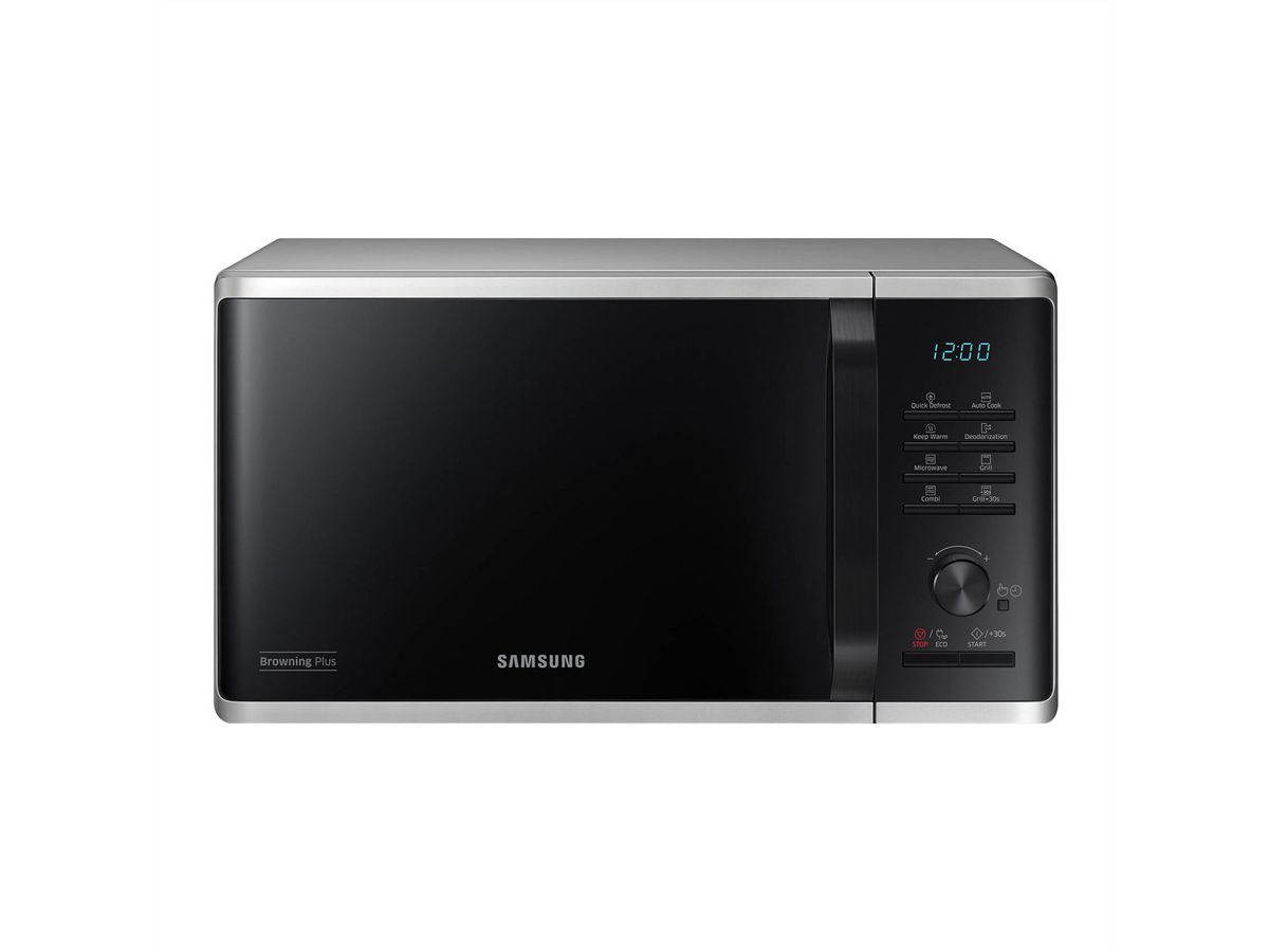 Samsung Mikrowelle mit Grill MW3500, 23L, 800W, MG23K3505AS, Silber