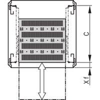 SCHROFF Varistar 19'' étagère, télescopique, 30 kg, RAL 7021, raccourci, 600W 500D