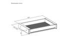 VALUE Tiroir sous bureau ultra-mince, blanc