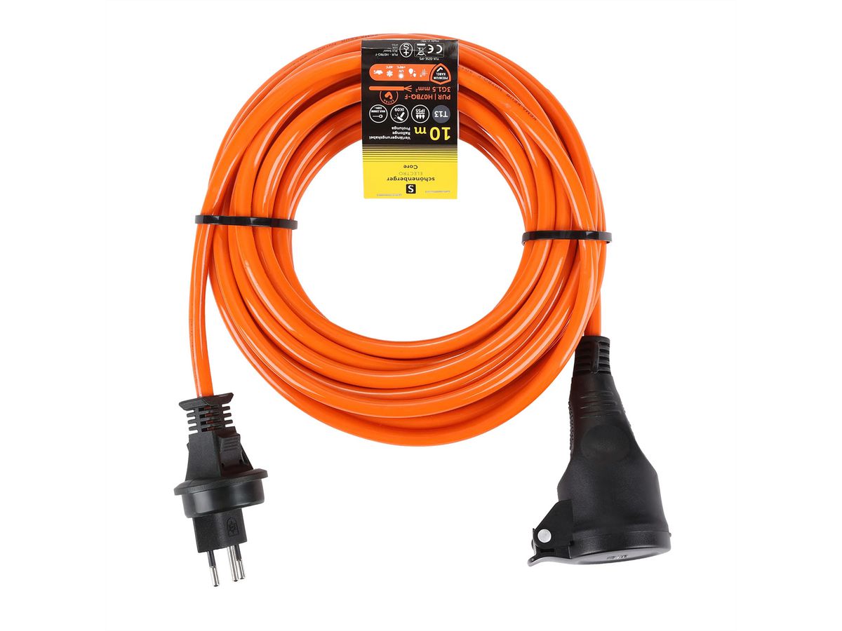 Câble de rallonge T13 IP55 , 10 m EPR-PUR H07BQ-F 3G1,5 mm2