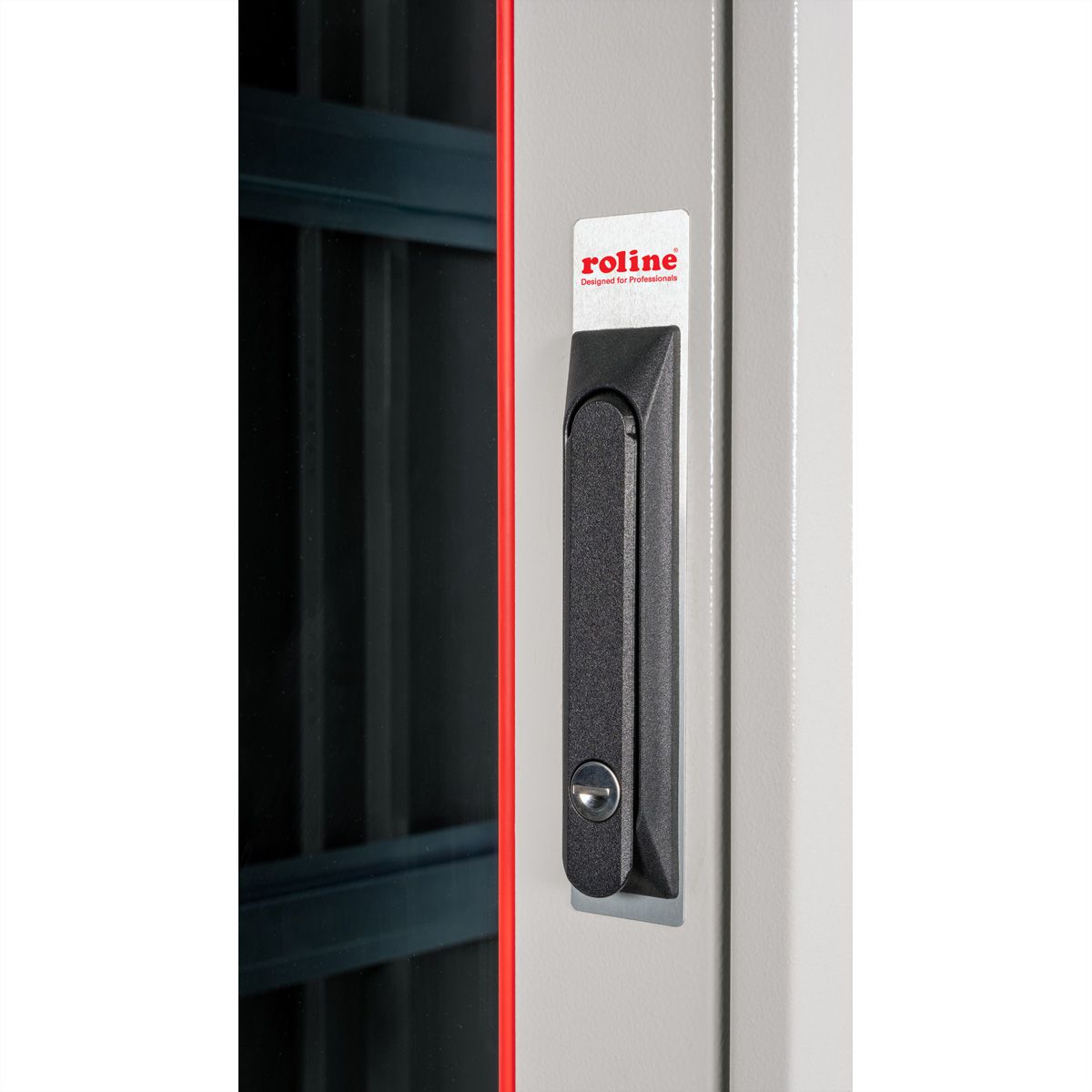 ROLINE 19-Zoll Netzwerkschrank Basic 42 HE, 600x1000 BxT Glastür grau