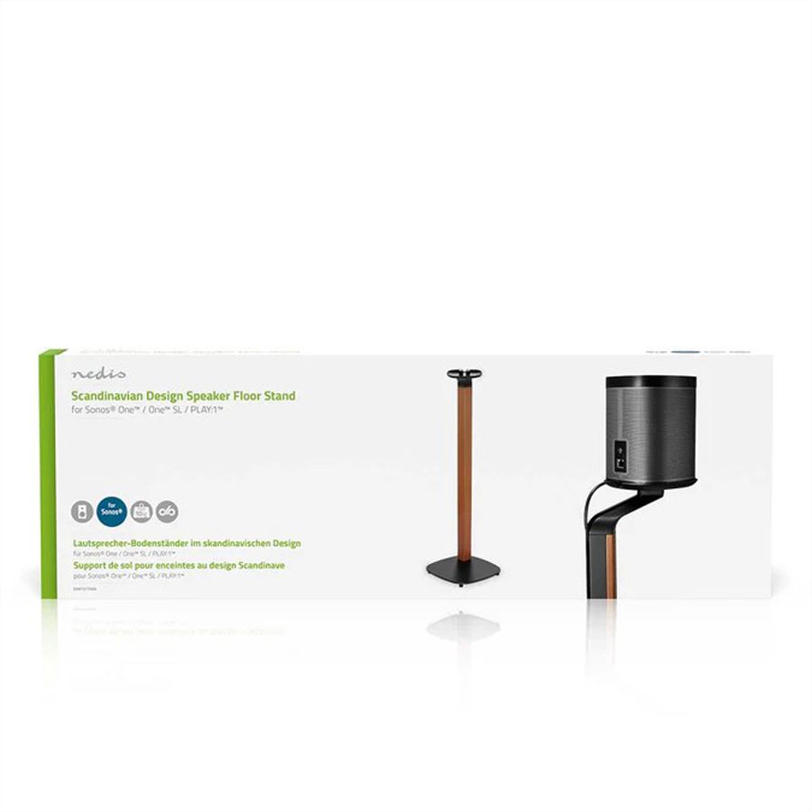 Nedis Lautsprecherständer für Sonos One / One SL / PLAY:1, Ständer, 10 kg, Kabelmanagement
