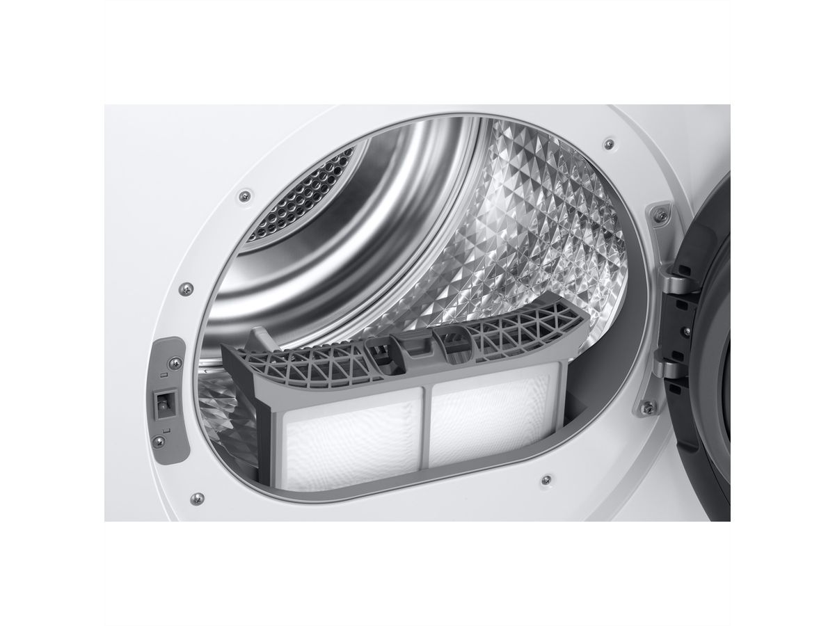 Samsung Wäschetrockner DV6000, 9kg, A, AI Dry+, schwarz