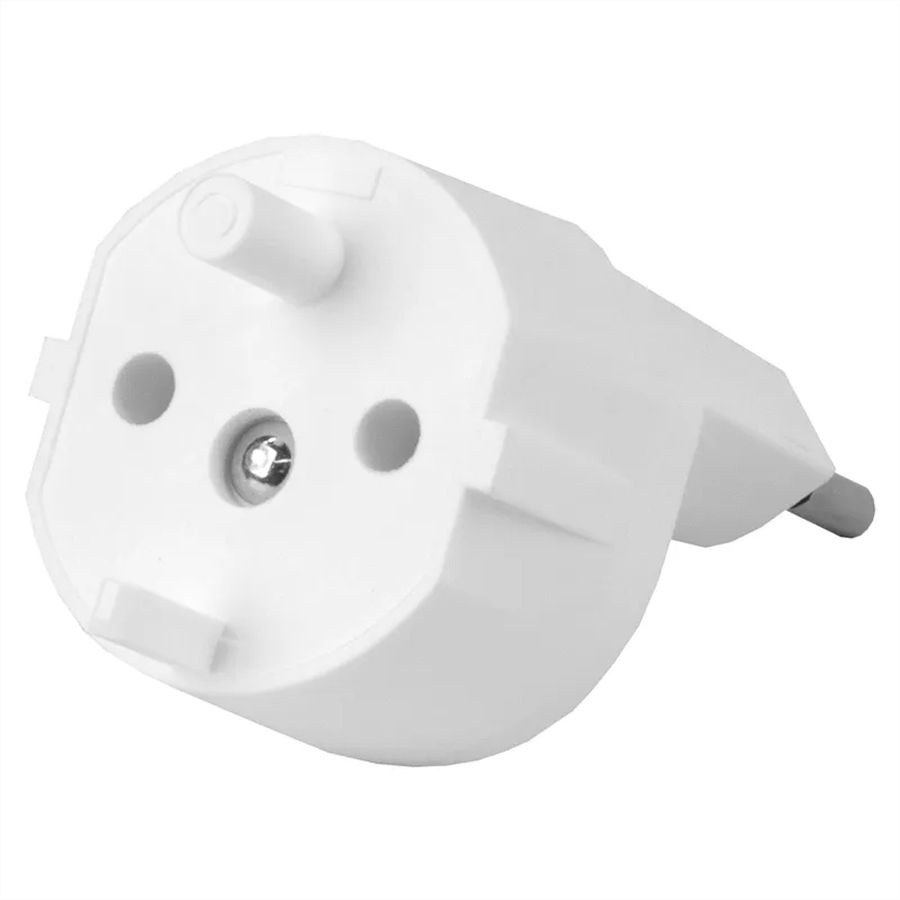 Steffen FIX Adapter DE/CH, CEE7/17 T11 2-polig dezentral weiss