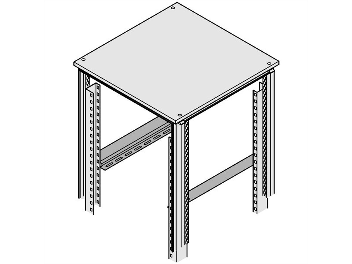 SCHROFF Rail coulissant Eurorack, 25 kg, 700D, 1 paire