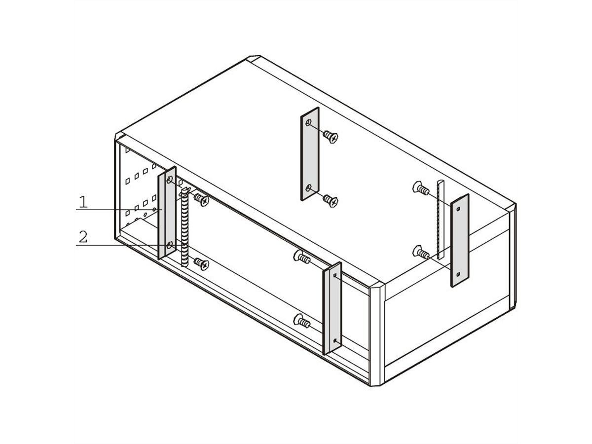 SCHROFF EMV-Dichtung Frontplatte / Rückwand - Seitenwand - EMC-TRAEGERLEISTE 5HE FPL-SW