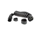 ROLINE E-Auto Ladekabel Typ2, 3-phasig, 480VAC (3P+N+E), 16 A, 11 kW, Spiralkabel (max. 3m)