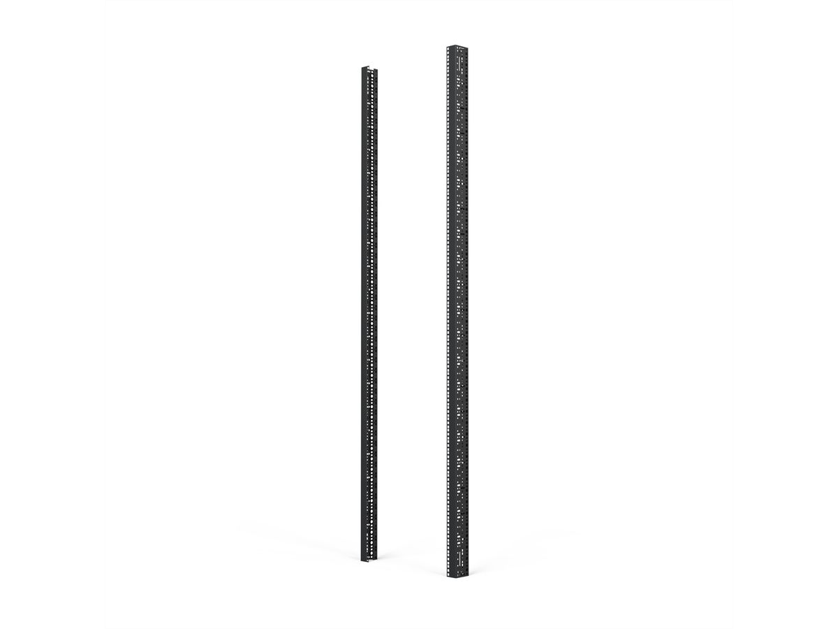 SCHROFF 19"-Winkelprofil mit Universal-Lochung (EIA), RAL 7035 - WINKELPROFIL 19"47HE 7035(2X)
