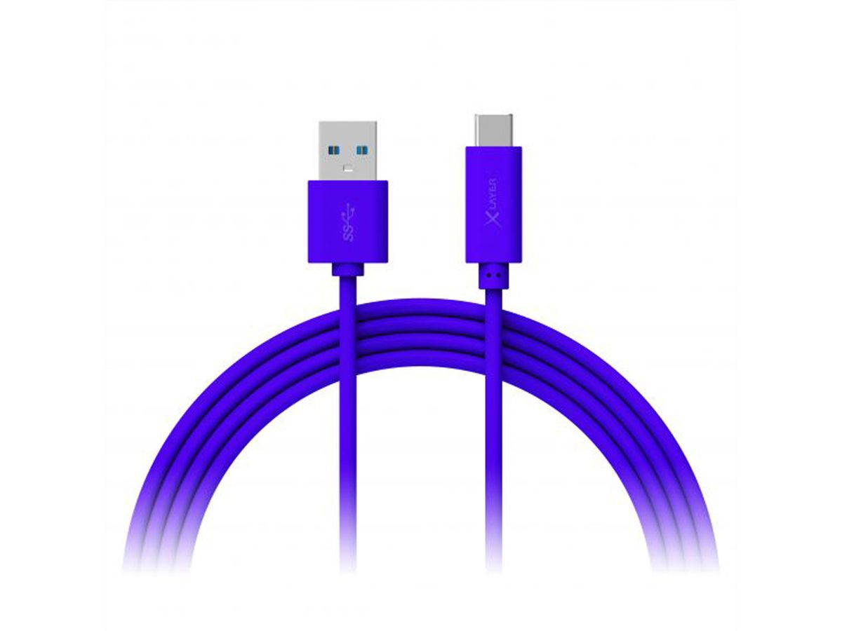 Xlayer USB C to USB, 1m, blau