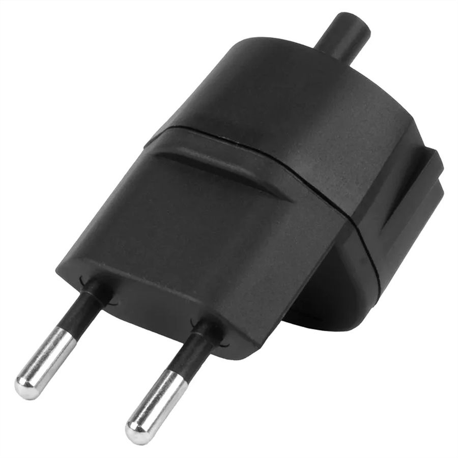 Steffen FIX Adapter DE/CH, CEE7/17 T11 2-polig dezentral schwarz