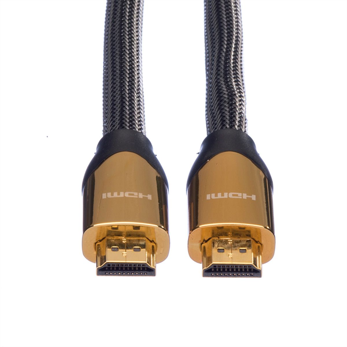 ROLINE 4K PREMIUM HDMI Ultra HD Kabel mit Ethernet, ST/ST, schwarz, 2 m