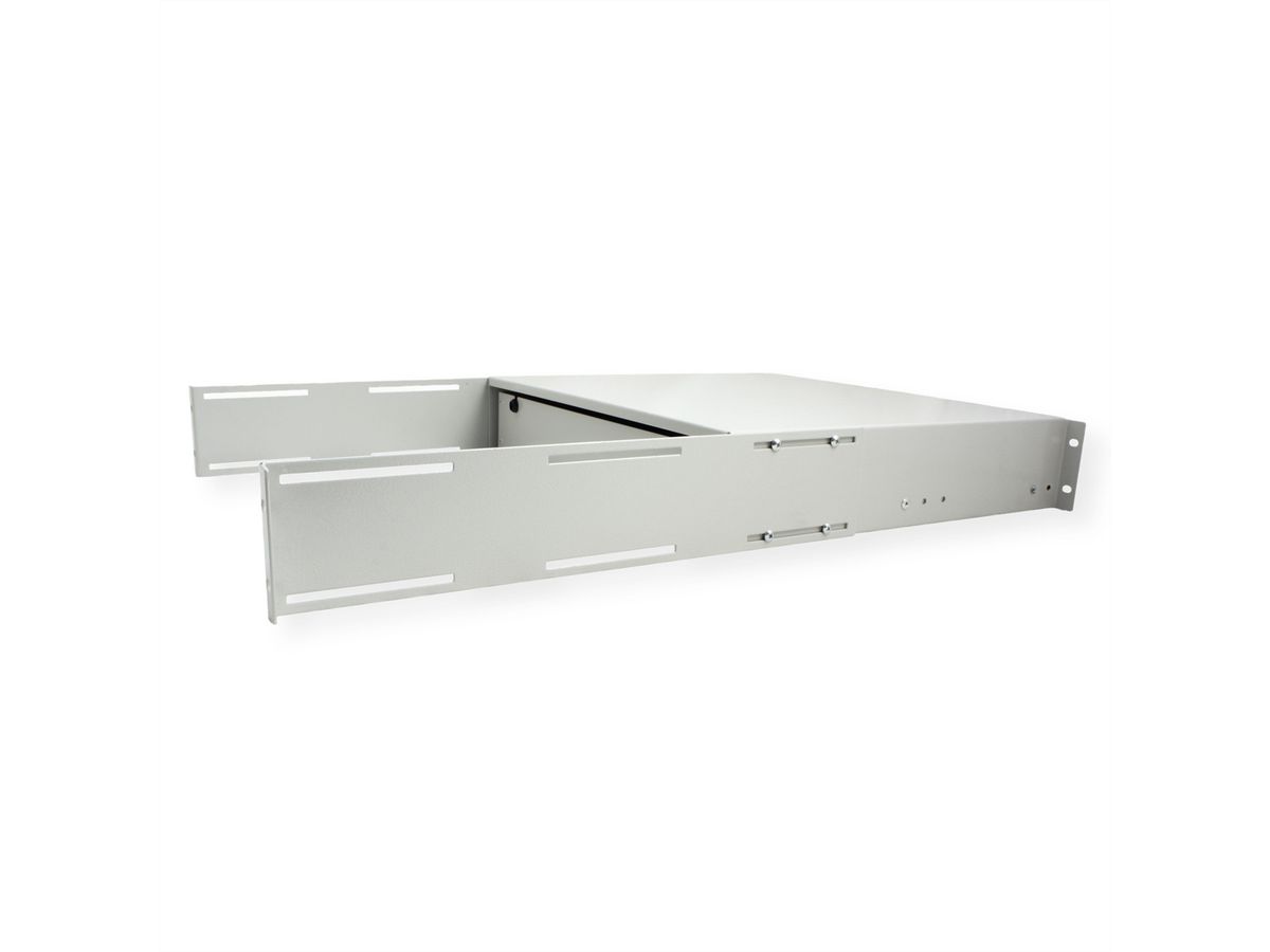ROLINE 19-Zoll Tastatureinschub 2 HE, 400 T abschließbar grau