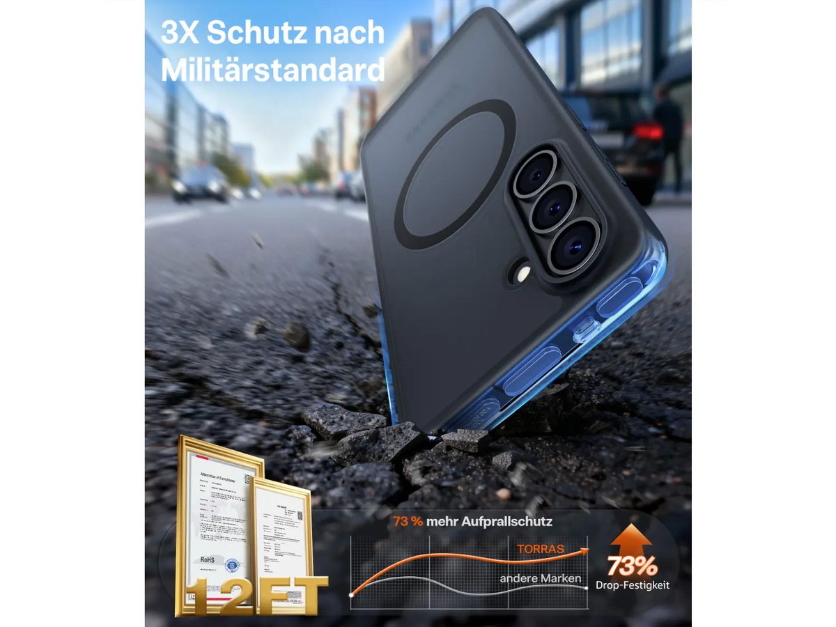 Torras Guardian Case, Galaxy S26, MagSafe, noir