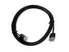 ROLINE UTP Patchkabel Cat.6A (Class EA), extra-flach, schwarz, 2 m