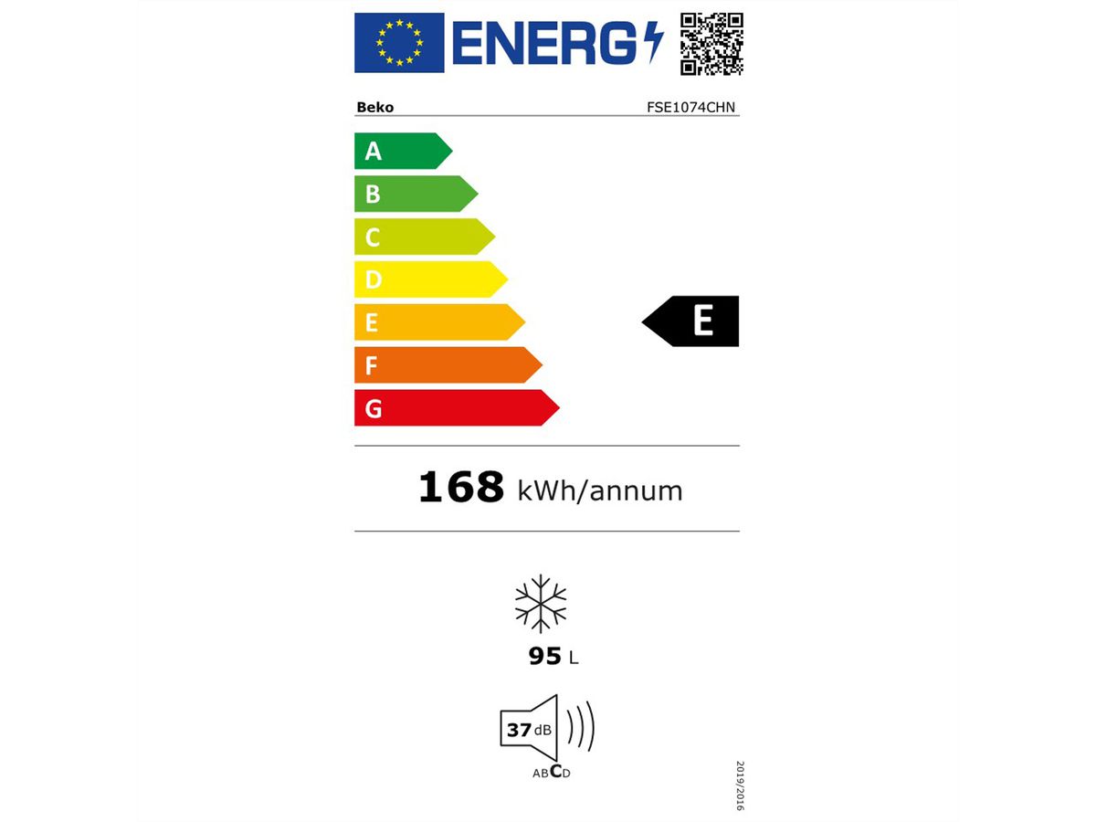 Beko Gefrierer Table Top FSE1074CHN, 90l, weiss