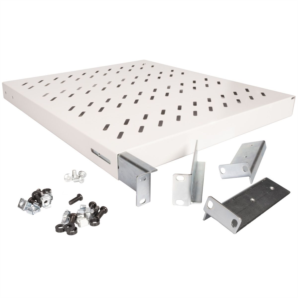 ROLINE 19" Etagère 1U, 500P 50 kg gris