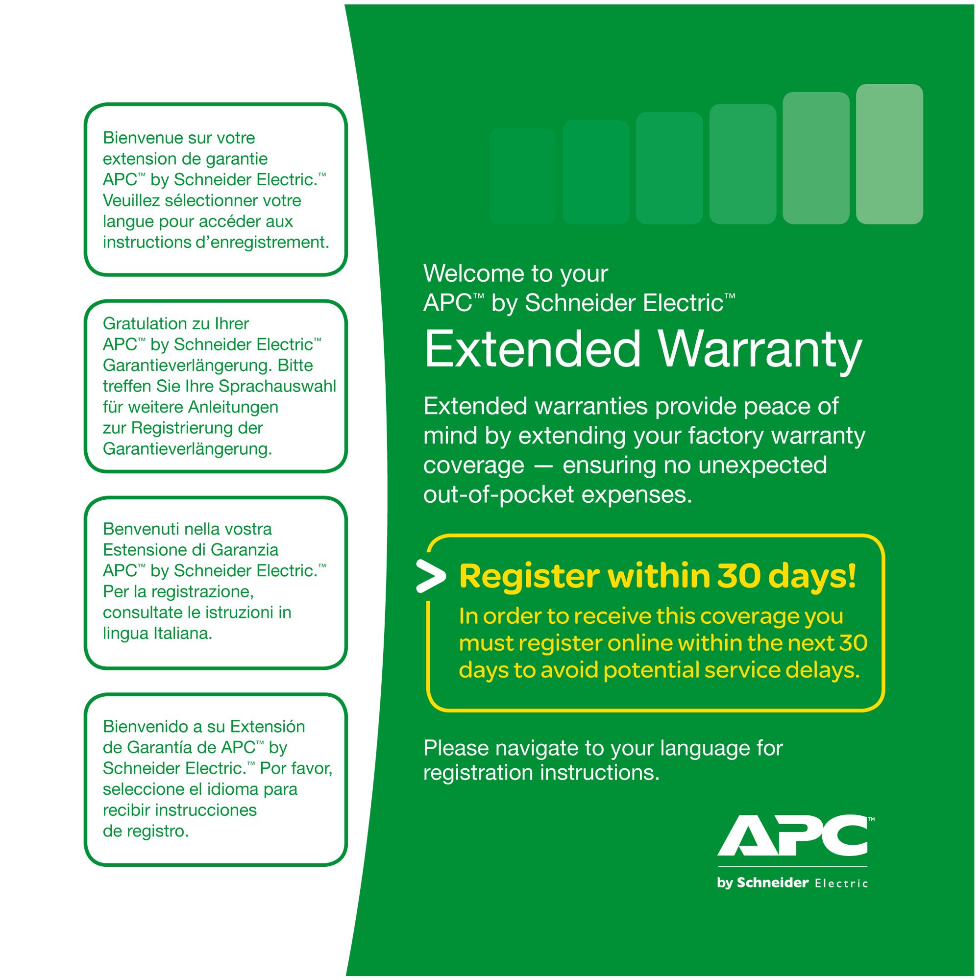 APC Service Pack 3 Year Extended Warranty 3 année(s)