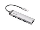 Verbatim USB-C Hub, 4x USB-A