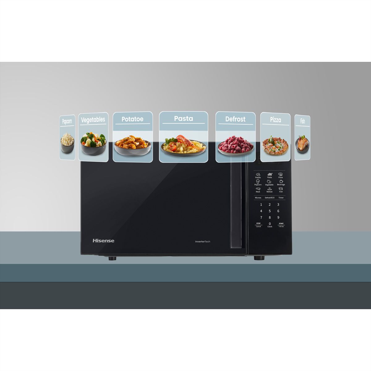 Hisense Mikrowelle H20MOBS4I, schwarz, 700W, 20L