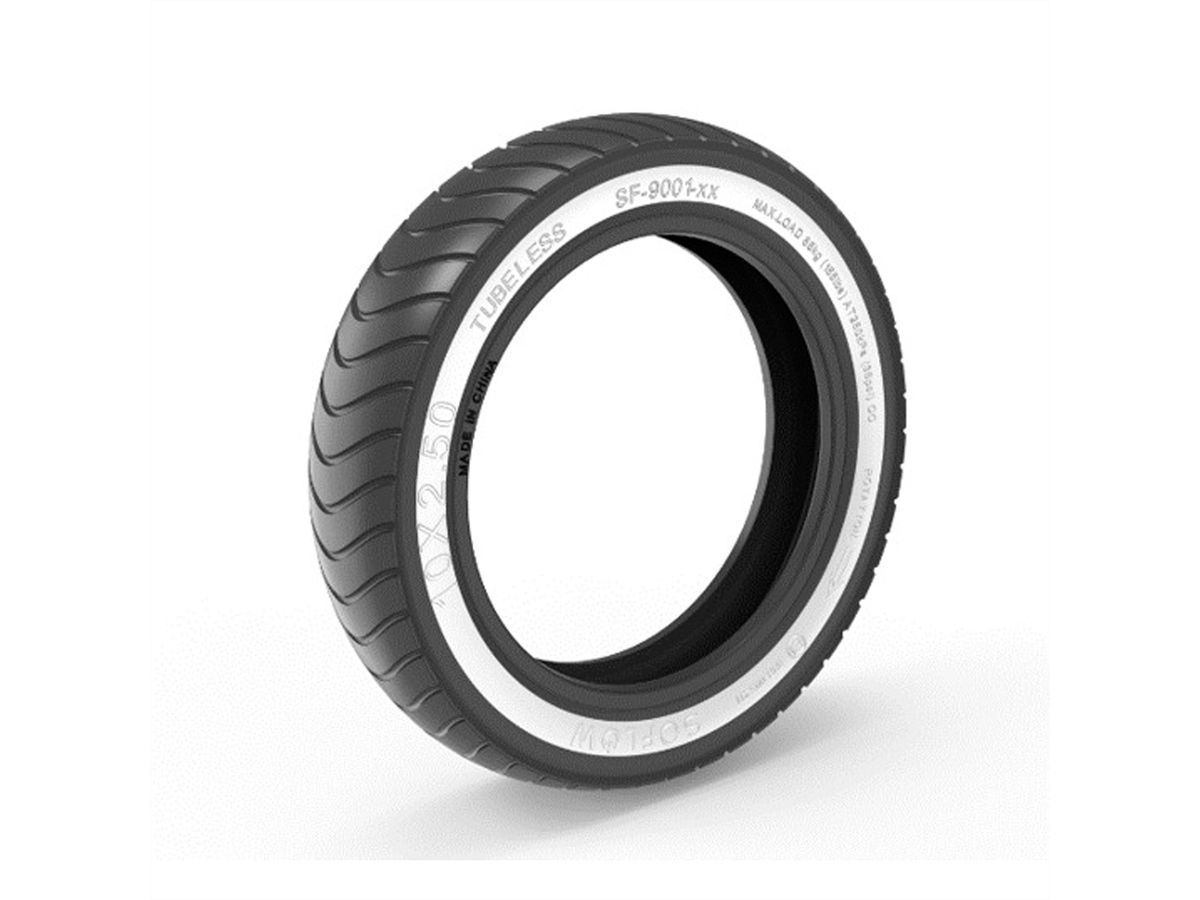 SoFlow Tubeless Reifen reflective, 10x2.5x 6.5", SO4 PRO MAX (RW)/PRO GT