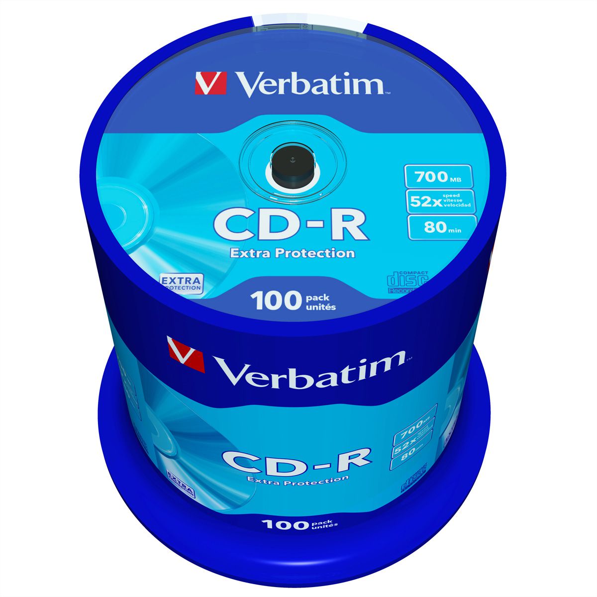 Verbatim CD-R Spindle 700MB 52x 100 Pack