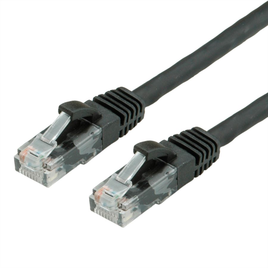 VALUE Patchkabel Cat.6 (Class E) UTP, LSOH, schwarz, 1 m