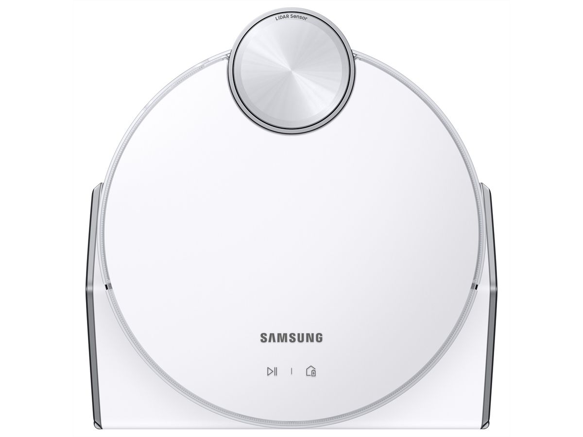 Samsung Jet Bot+ Aspirateur robot (VR9500), station d'aspiration intégrée, blanc