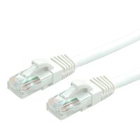 Cordon VALUE Cat.6 (Classe E) UTP LSOH, blanc, 0,5 m