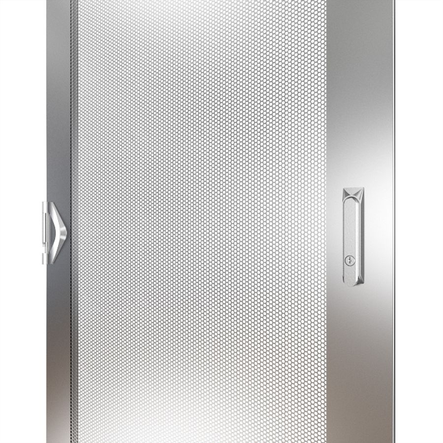 SCHROFF Porte perforée 2000H 600L IP20 fermeture 3 points