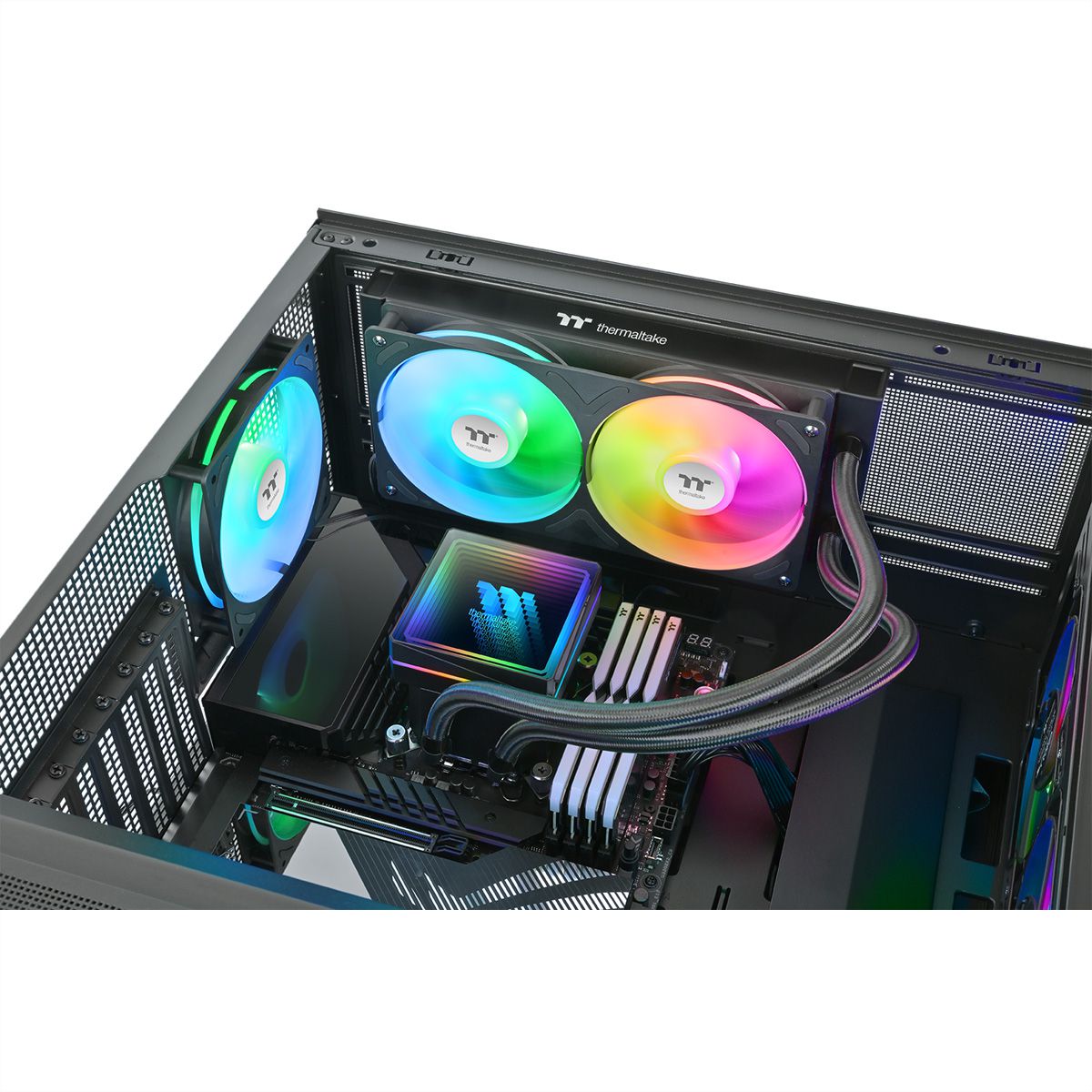 Thermaltake TH240 V3 ARGB Sync AIO CPU-Wasserkühlung, Schwarz