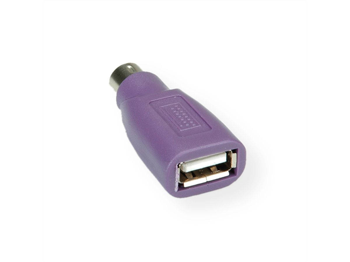 VALUE PS/2 - USB Tastatur-Adapter, violett