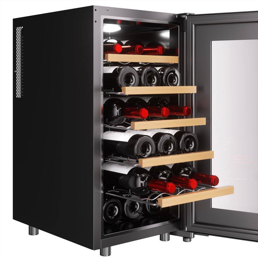 Climadiff Weinkühlschrank CUVEE18, Freistehend, 1 Zone, 18 Flaschen