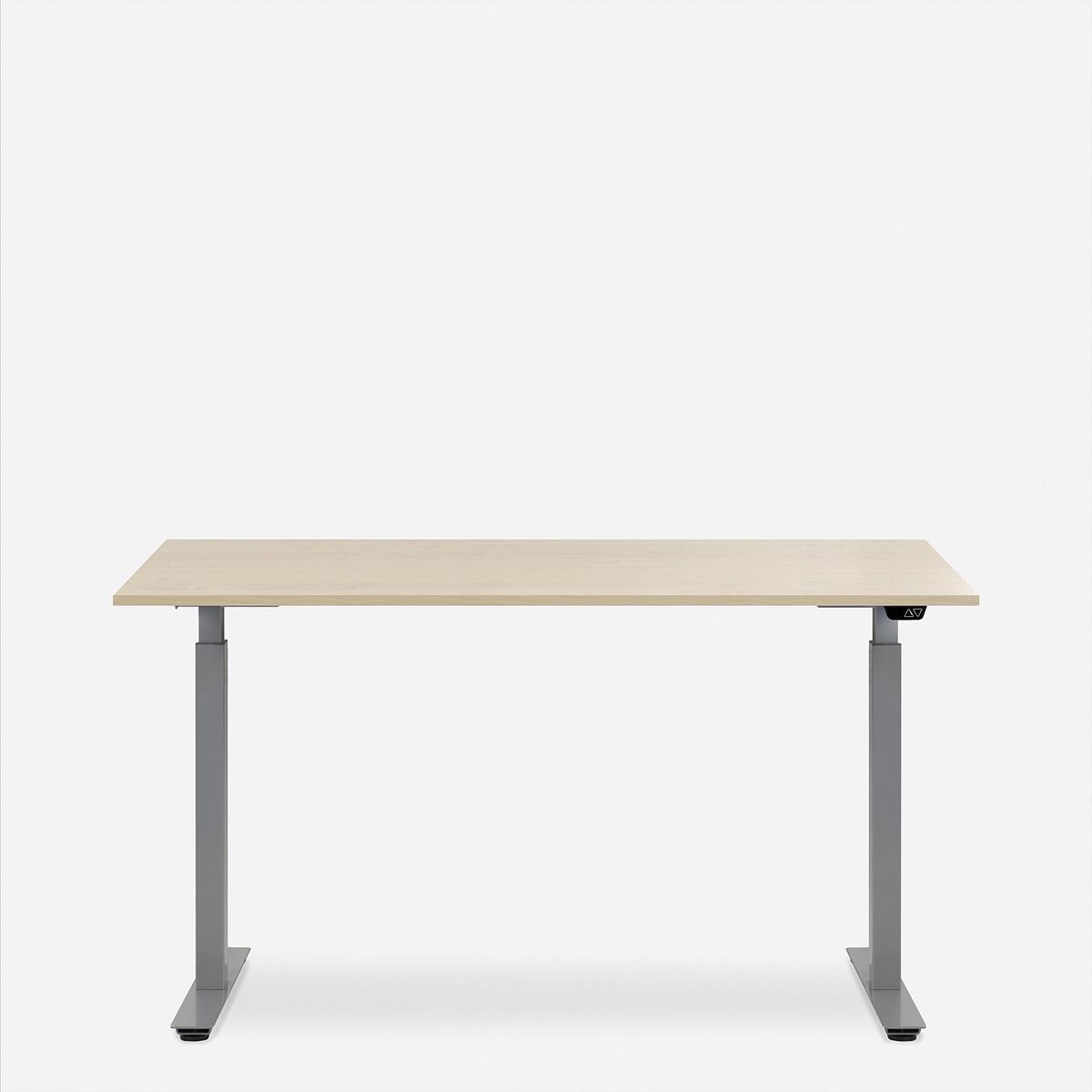 WRK21 Schreibtisch Smart 120 x 80 cm, Höhenverstellbar, Mandal Ahorn / Grau
