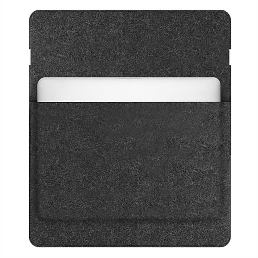T’nB Notebook-Hülle 13–14" Eco Leder, Filz schwarz/grau