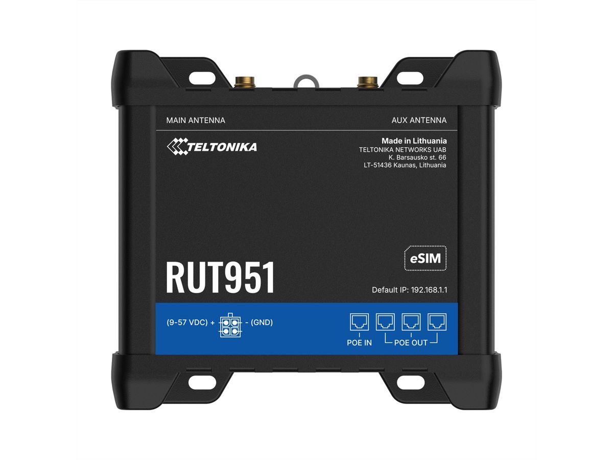 TELTONIKA RUT951 Routeur LTE/4G avec eSIM