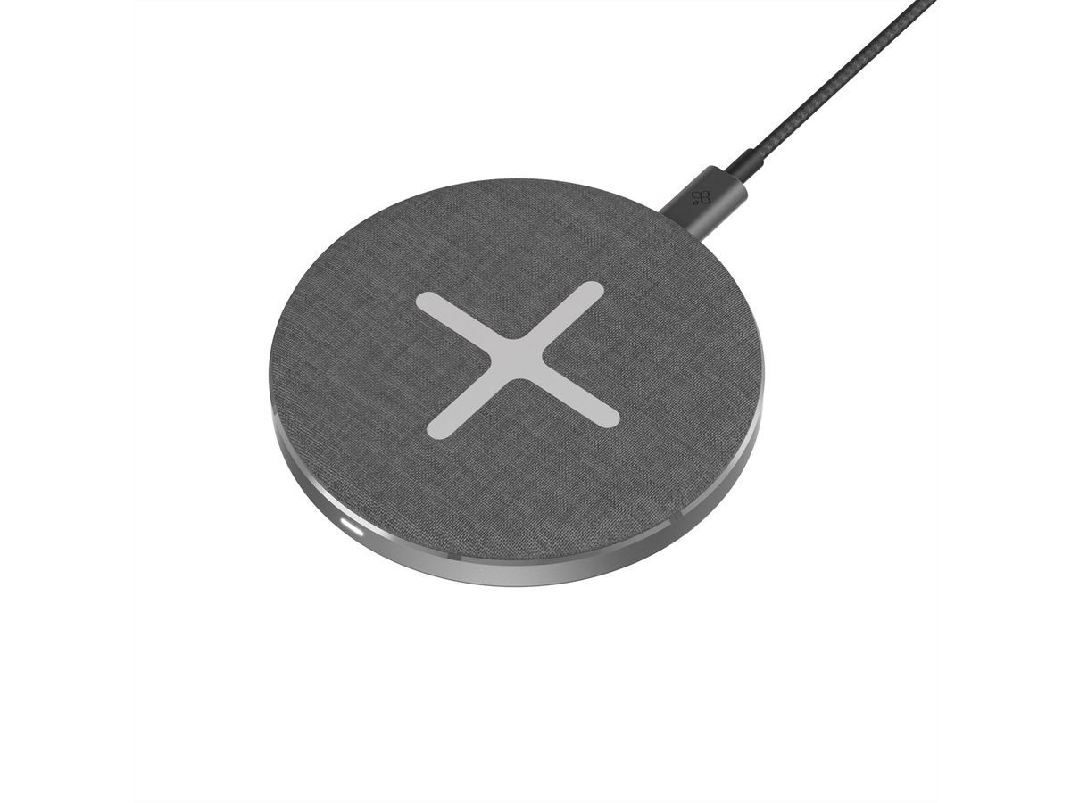 Xlayer Wireless Pad 15W Single Qi-zertifiziert, Space grau,Handy/Tablet
