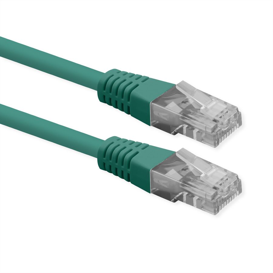 ROLINE Cordon Cat.6 (Classe E), UTP, PoE, vert, 3 m