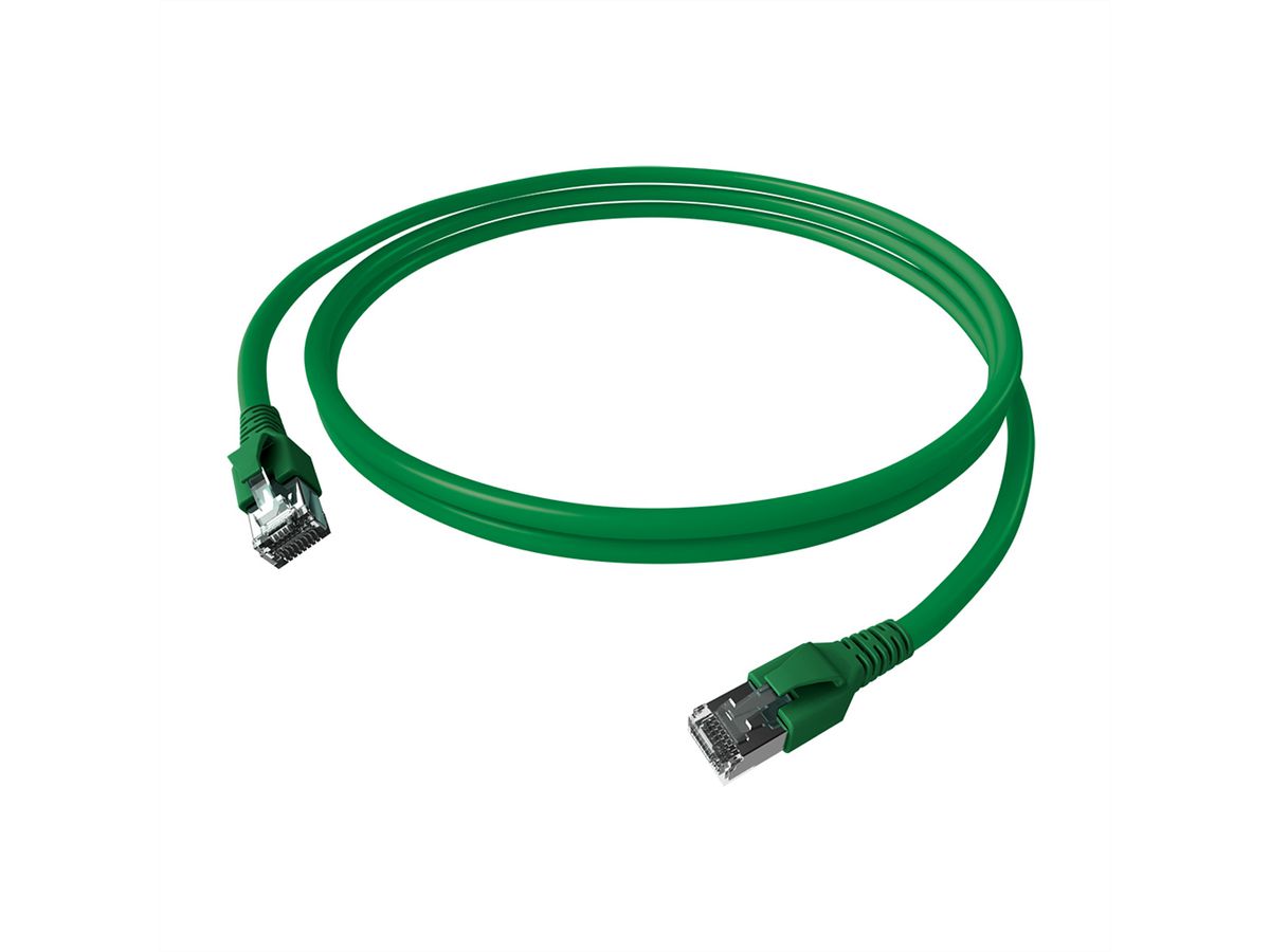 EasyLan FlexBoot Patchkabel Cat.6A, S/FTP, grün, 7,5 m