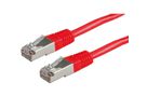 VALUE Patchkabel Kat.6 (Class E) S/FTP (PiMF), rot, 1 m