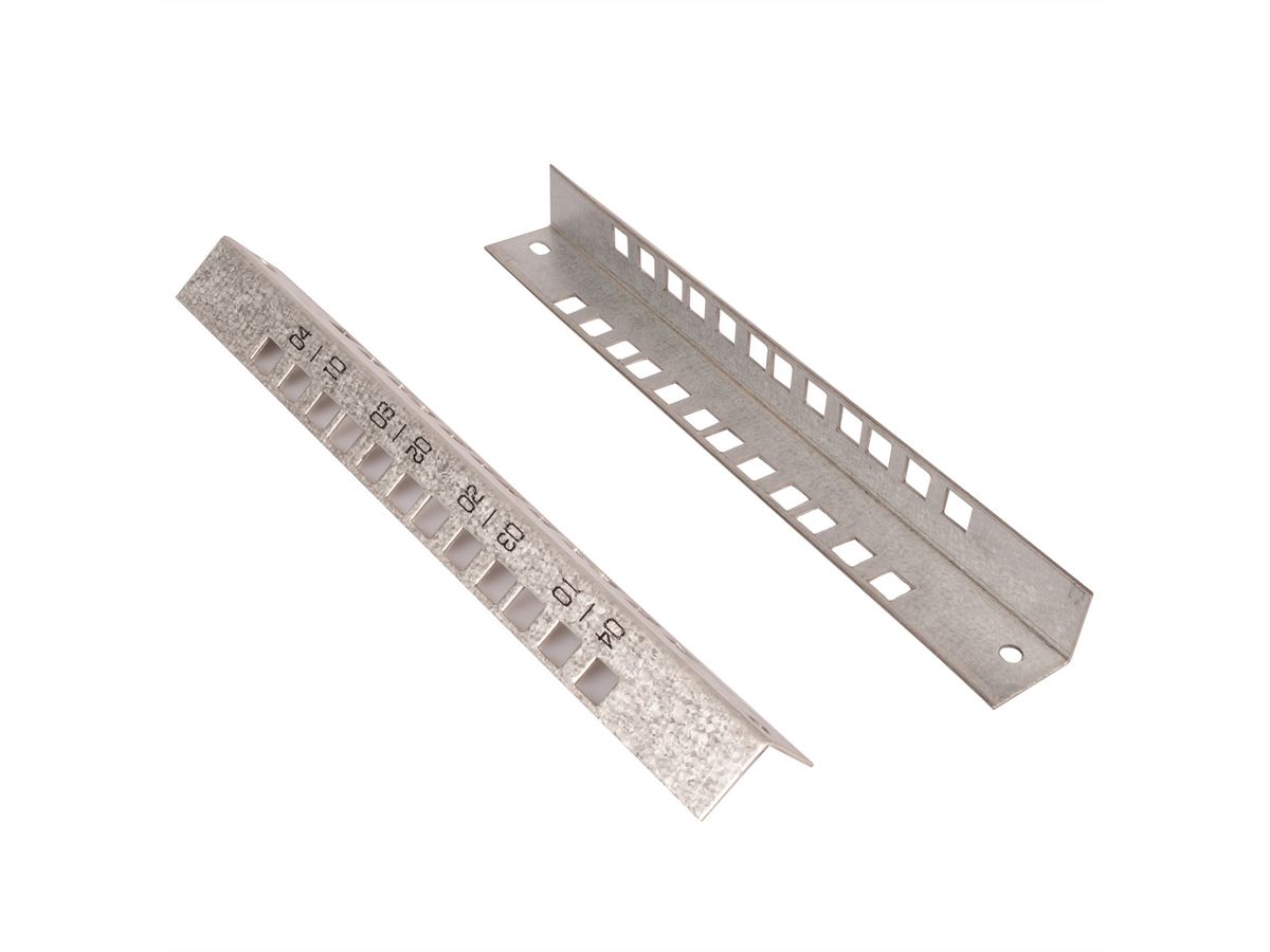 ROLINE 19" Kit de rails profilés ROLINE 12 U, pour boîtier mural Basic