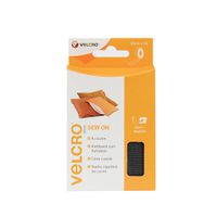 VELCRO® Crochets & velours 20mmx1m noir, bande à coudre