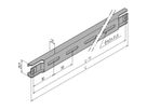 SCHROFF Varistar Rail en C pour profondeur d'armoire 600 mm