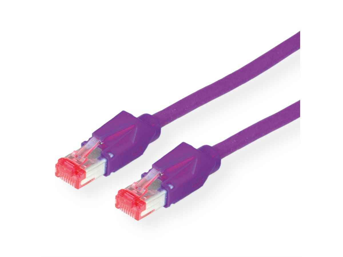 DÄTWYLER Patchkabel Kat.6 (Class E) S/FTP, CU 7702 flex LSOH, Hirose TM21, violett, 20 m