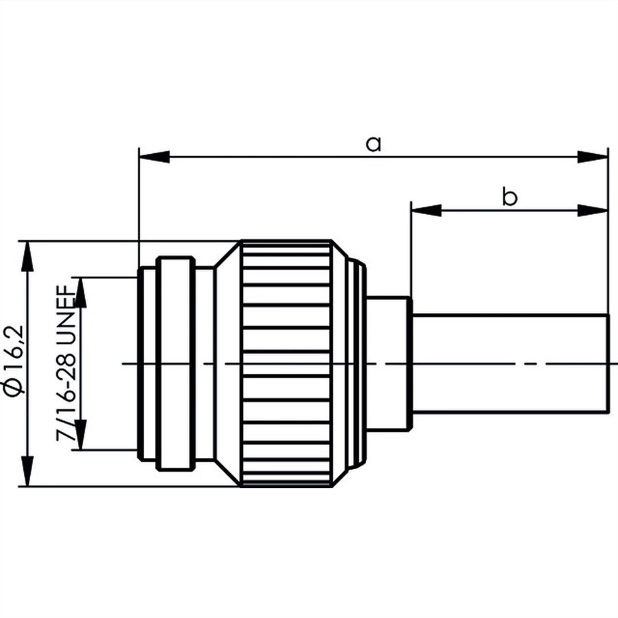 TELEGÄRTNER TNC-Crimpstecker 50 Ohm für RG-316/U