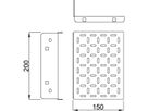 SCHROFF Modemträger - MODEMBLECH 200B 150T EPCASE